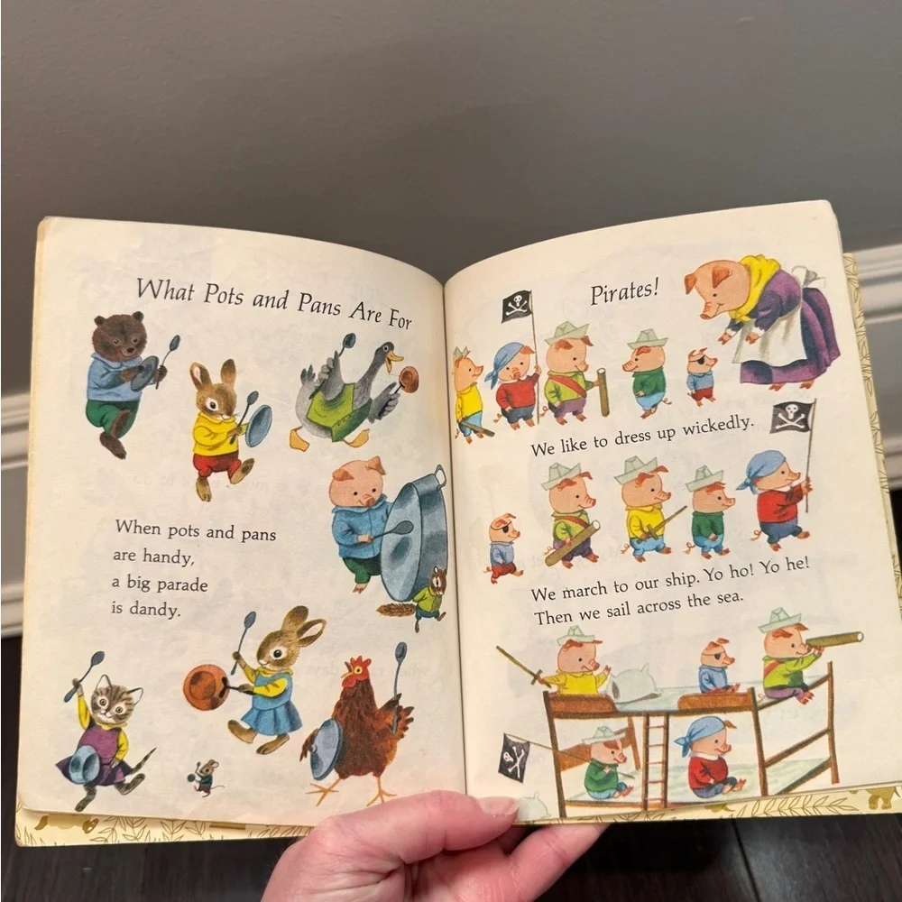VINTAGE 1978 Richard Scarry's Just For Fun Childrens Hardcover Book Toddler Kids
